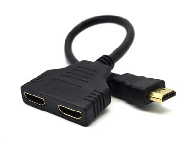 Dat přepínač HDMI splitter, pasivní, kabel, 2 cesty
