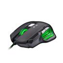Herní myš C-TECH Akantha (GM-01G), casual gaming, herní, zelené podsvícení, 2400DPI, USB