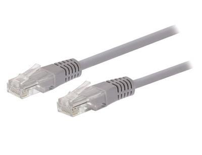 Kabel C-TECH patchcord Cat5e, UTP, šedý, 40m