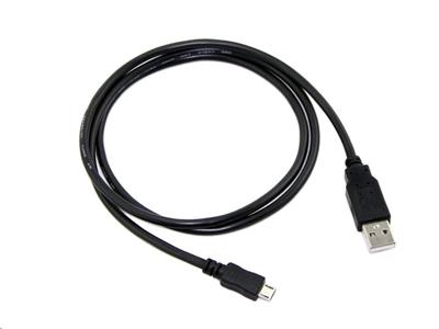 Kabel USB 2.0 AM/Micro, 0,5m, černý