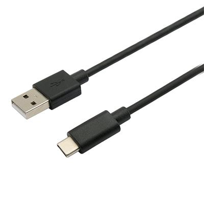 USB 2.0 AM na Type-C kabel (AM/CM), 2m, černý