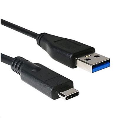 Kabel USB 3.0 AM na Type-C kabel (AM/CM), 1m, čern