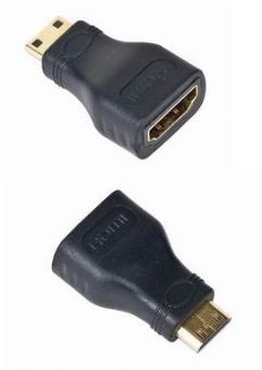 Kabel CABLEXPERT red. HDMI na HDMI mini-C, F/M, zlacené kontakty, černá
