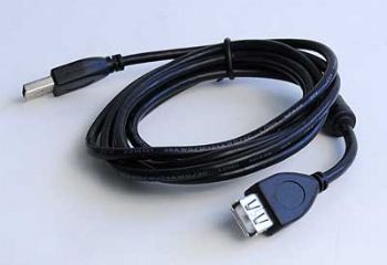 Kabel CABLEXPERT USB A-A 1,8m 2.0 prodlužovací HQ s ferritovým jádrem