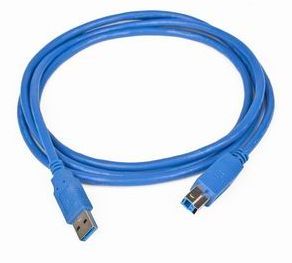 Kabel CABLEXPERT USB A-B 3m 3.0, modrý