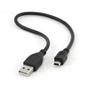 Kabel CABLEXPERT USB A-MINI 5PM 2.0 30cm HQ, zlacené kontakty
