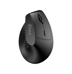 Myš C-TECH VEM-15, vertikální, Dual mode, bezdrátová, BT5.0 + 2,4GHz, 1600DPI, baterie 400 mAh, černá