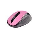 Myš C-TECH WLM-02P, růžová, bezdrátová, 1600DPI, 6 tlačítek, USB nano receiver