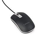 Myš GEMBIRD MUS-4B-06, černo-stříbrná, USB