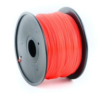 Tisková struna (filament) GEMBIRD, ABS, 1,75mm, 1kg, červená