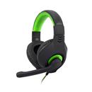 Herní sluchátka C-TECH Nemesis V2 (GHS-14G), casual gaming, černo-zelená