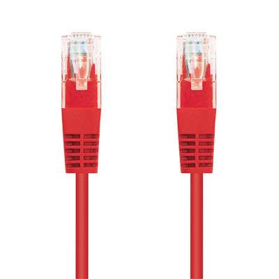 Patchcord Cat5e, UTP, červený, 0,5m