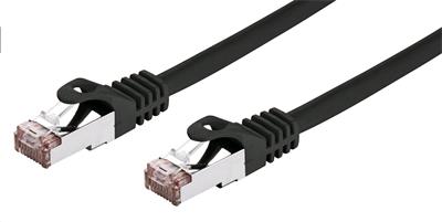 Patchcord Cat6, FTP, černý, 0,25m