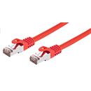 Kabel C-TECH patchcord Cat6, FTP, červený, 2m