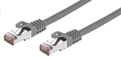 Kabel C-TECH patchcord Cat6, FTP, šedý, 15m
