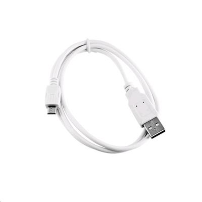 USB 2.0 AM/Micro, 1m, bílý