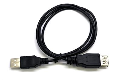 Kabel USB A-A 3m 2.0 prodlužovací, černý