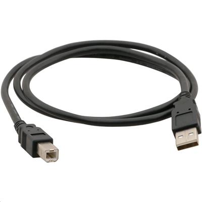 Kabel USB A-B 1,8m 2.0, černý