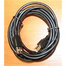 Kabel CABLEXPERT USB A-B 1,8m 2.0 HQ Black, zlacené kontakty