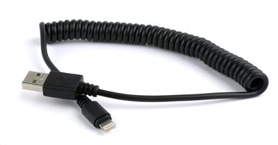 Kabel CABLEXPERT USB A Male/Lightning Male, 1,5m, černý, kroucený