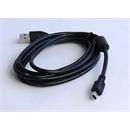 Kabel CABLEXPERT USB A-MINI 5PM 2.0 1,8m HQ s ferritovým jádrem