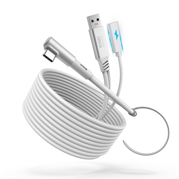 Kiwi design 5M Link Cable with charing, white