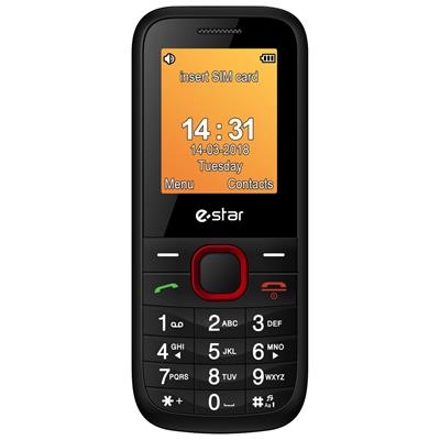 Mobilní telefon eSTAR X18, CZ lokalizace, červený