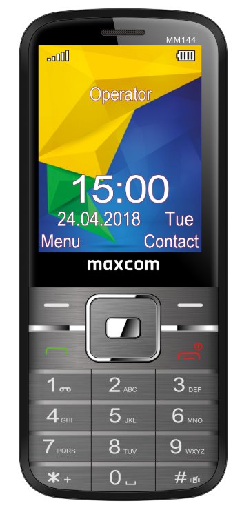 Mobilní telefon MAXCOM Classic MM144, CZ lokalizace
