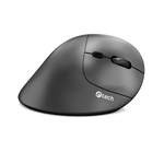 Myš C-TECH VEM-12, vertikální, Dual mode, bezdrátová, BT5.0 + 2,4GHz, 3200DPI, černá
