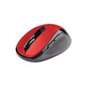 Myš C-TECH WLM-02, černo-červená, bezdrátová, 1600DPI, 6 tlačítek, USB nano receiver