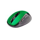 Myš C-TECH WLM-02, černo-zelená, bezdrátová, 1600DPI, 6 tlačítek, USB nano receiver