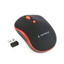 Myš GEMBIRD MUSW-4B-03-R, černo-červená, bezdrátová, USB nano receiver